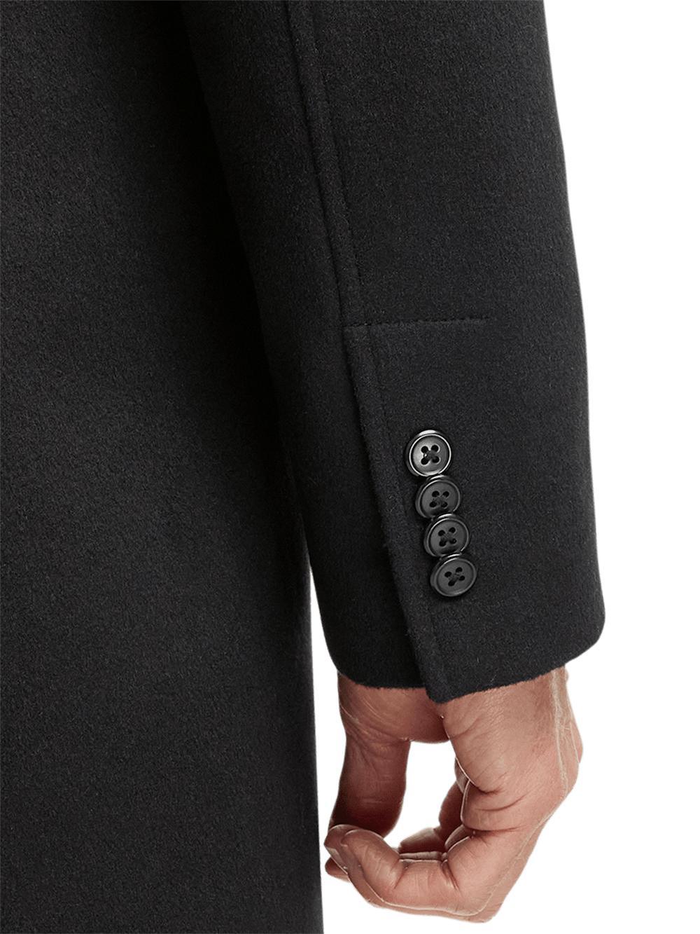 Wool Blend Topcoat - Black Product Image