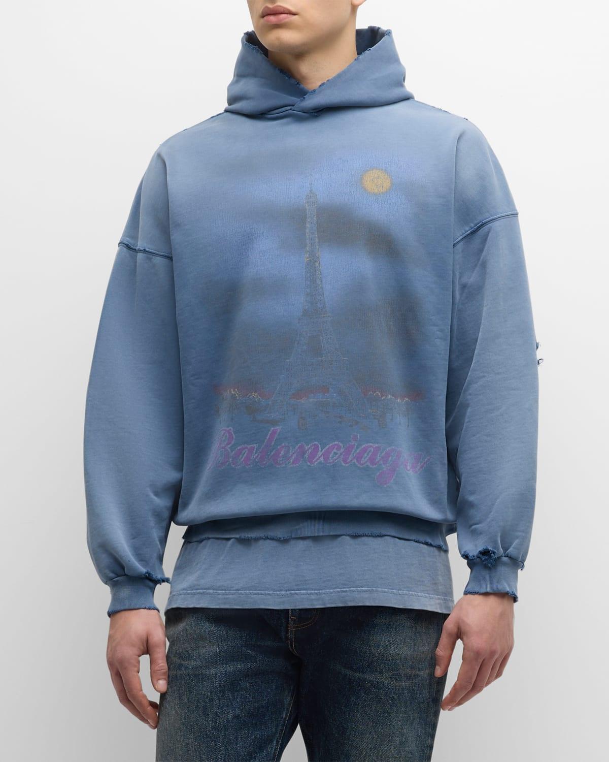 Men's Paris Moon Faded Hoodie Product Image