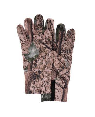 Muk Luks Mens Unisex Non-Slip Spandex Gloves, Black Product Image