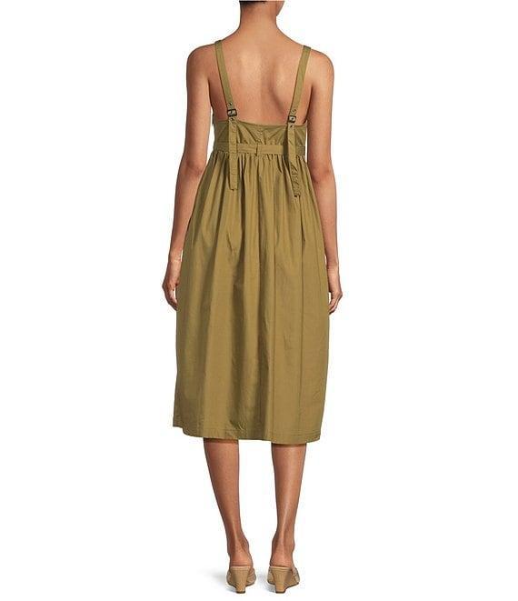 Steve Madden Juno Sweetheart Neck Sleeveless Smocked Midi Dress Product Image
