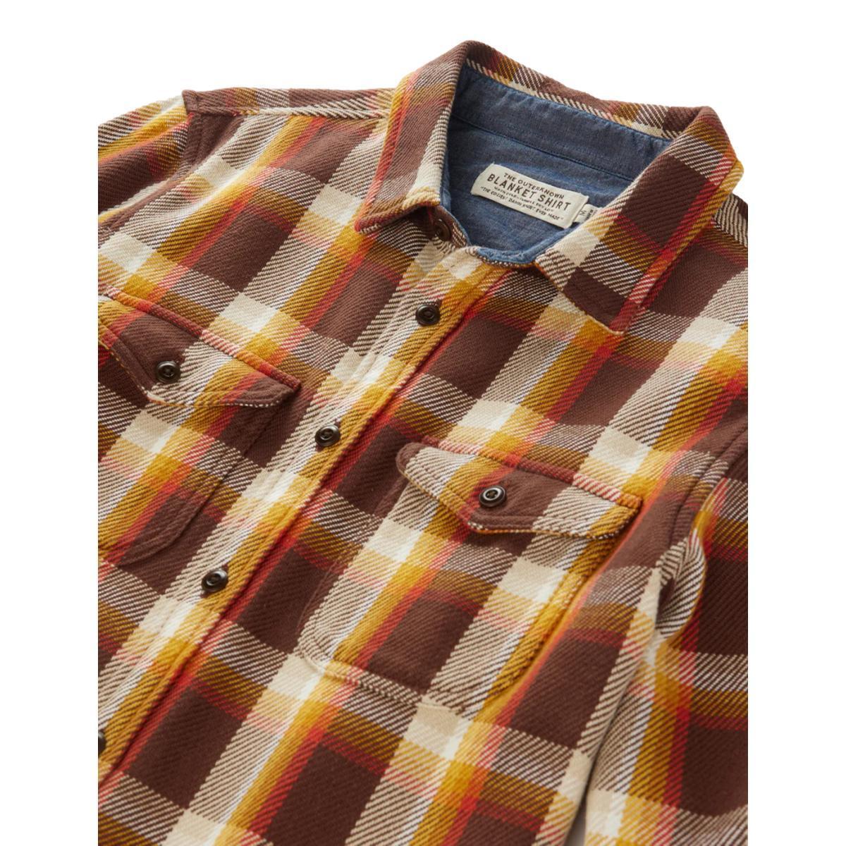 Blanket Shirt Dark Roast Nostalgic Plaid Product Image