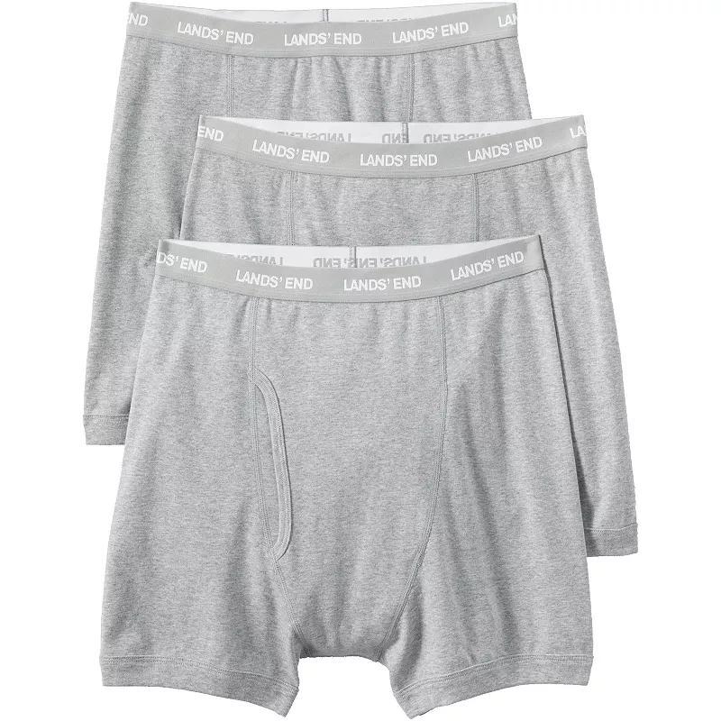 Big & Tall Lands End 3-Pack Knit Boxer Briefs, Mens Product Image