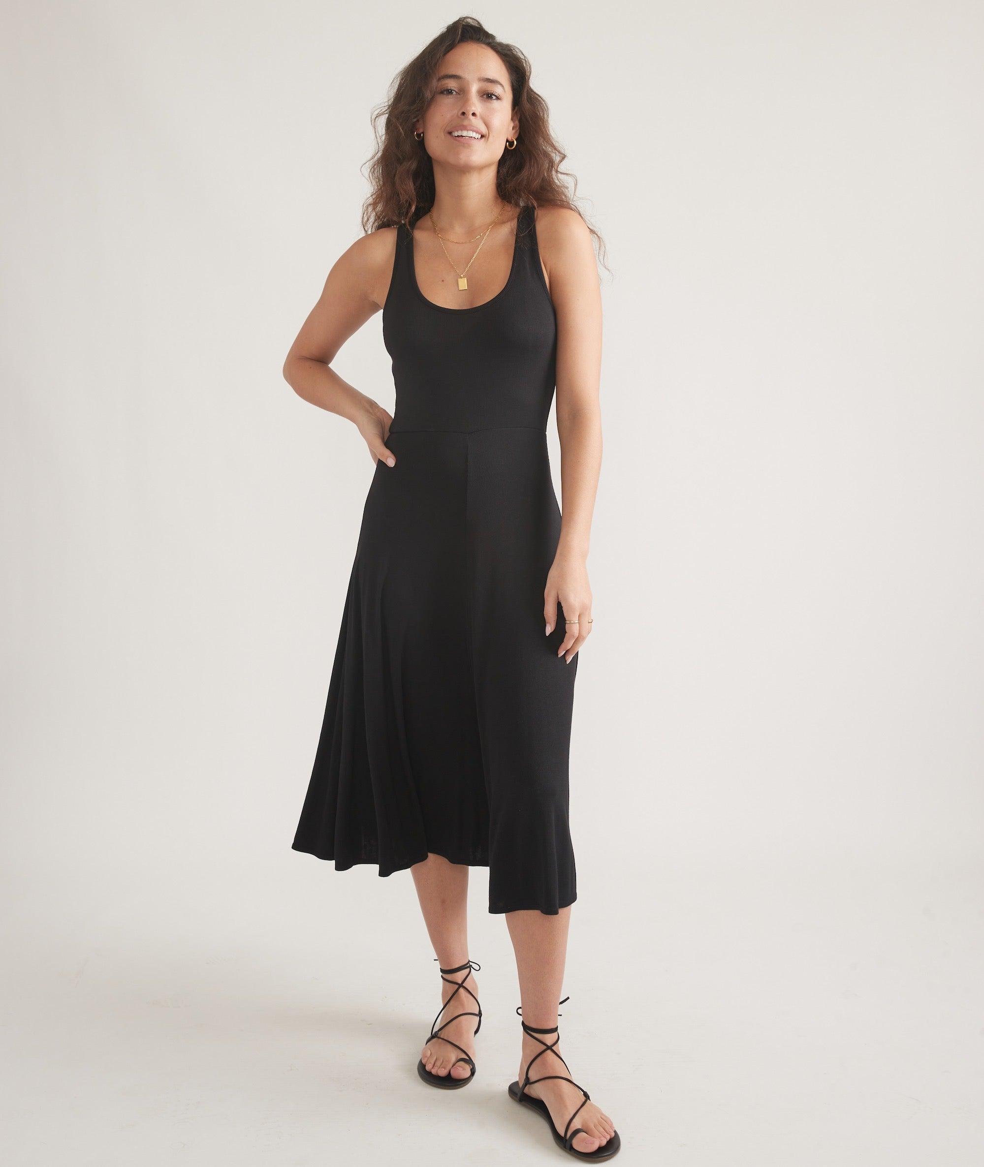 Lexi Rib Fit and Flare Midi Dress Product Image