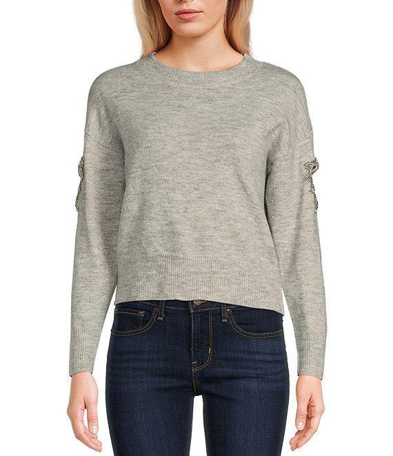 Evolutionary Long Sleeve Heart Cut-Out Pullover Sweater Product Image