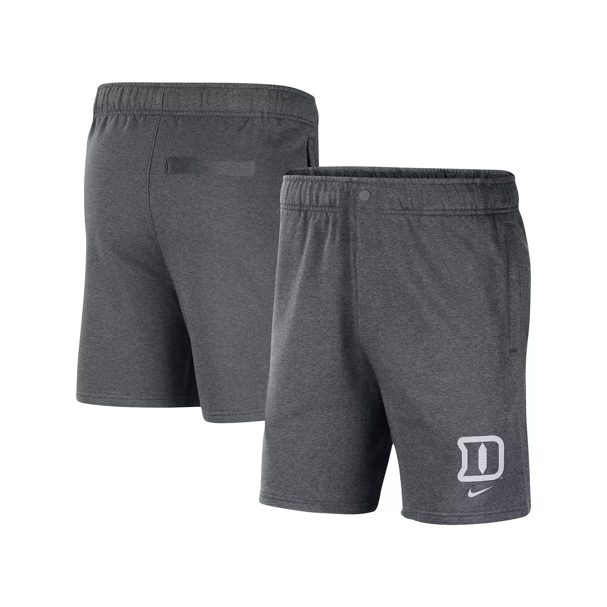 Men's Nike Gray Duke Blue Devils Fleece Shorts,  Product Image