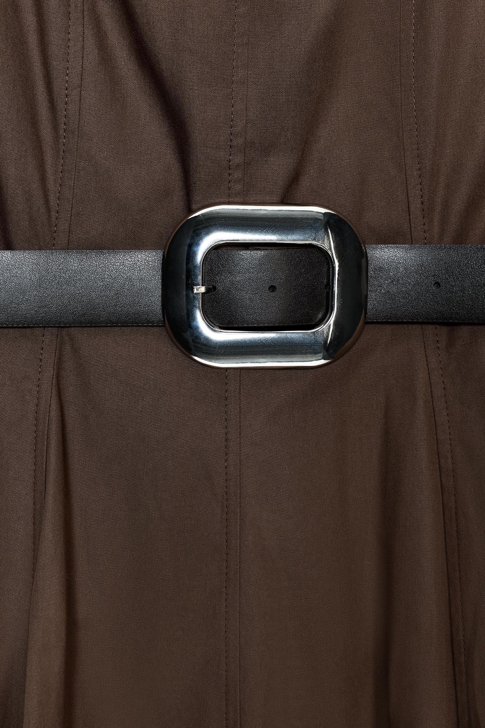 BELTED MIDI DRESS Product Image