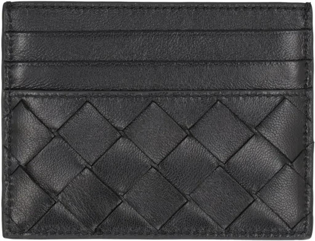 BOTTEGA VENETA Intrecciato Card Case In Black Product Image