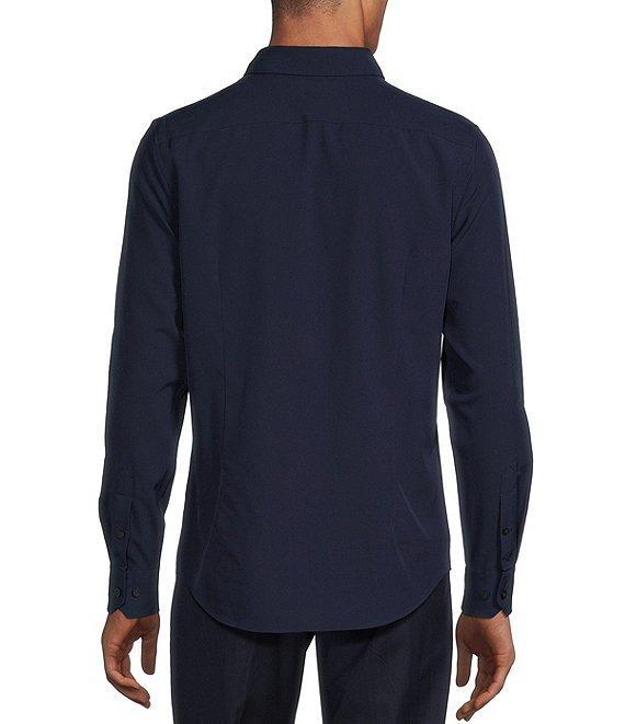 Murano Slim Fit Performance Stretch Solid Long Sleeve Woven Shirt Product Image