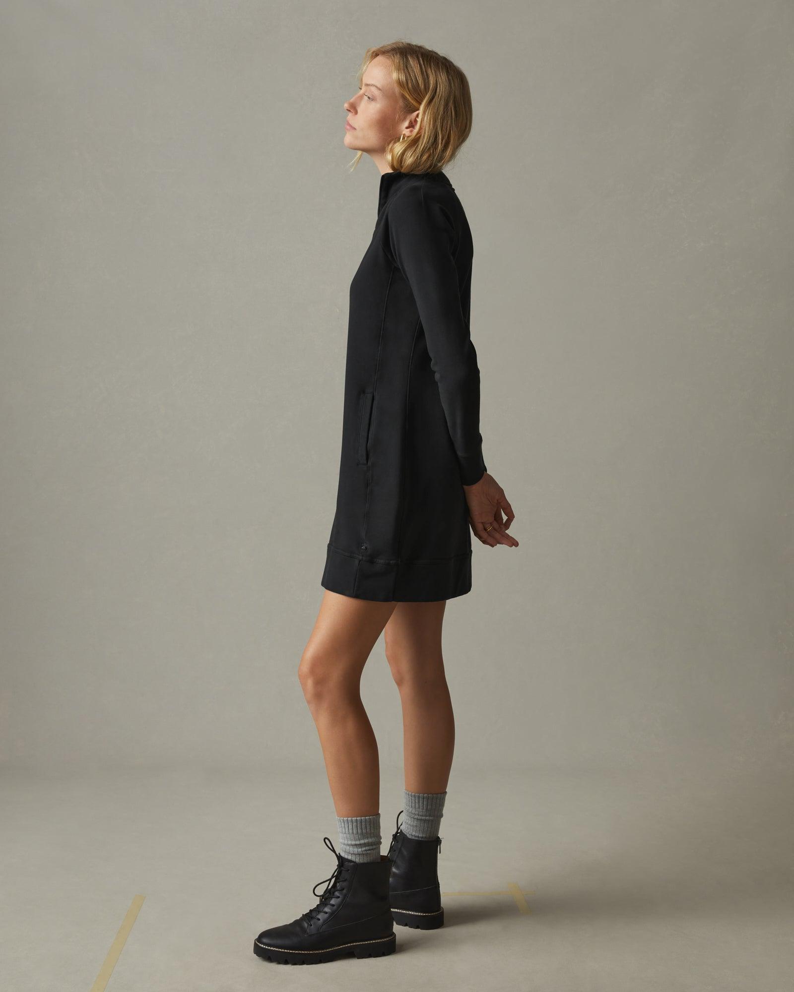 Moto Dress - Black Product Image