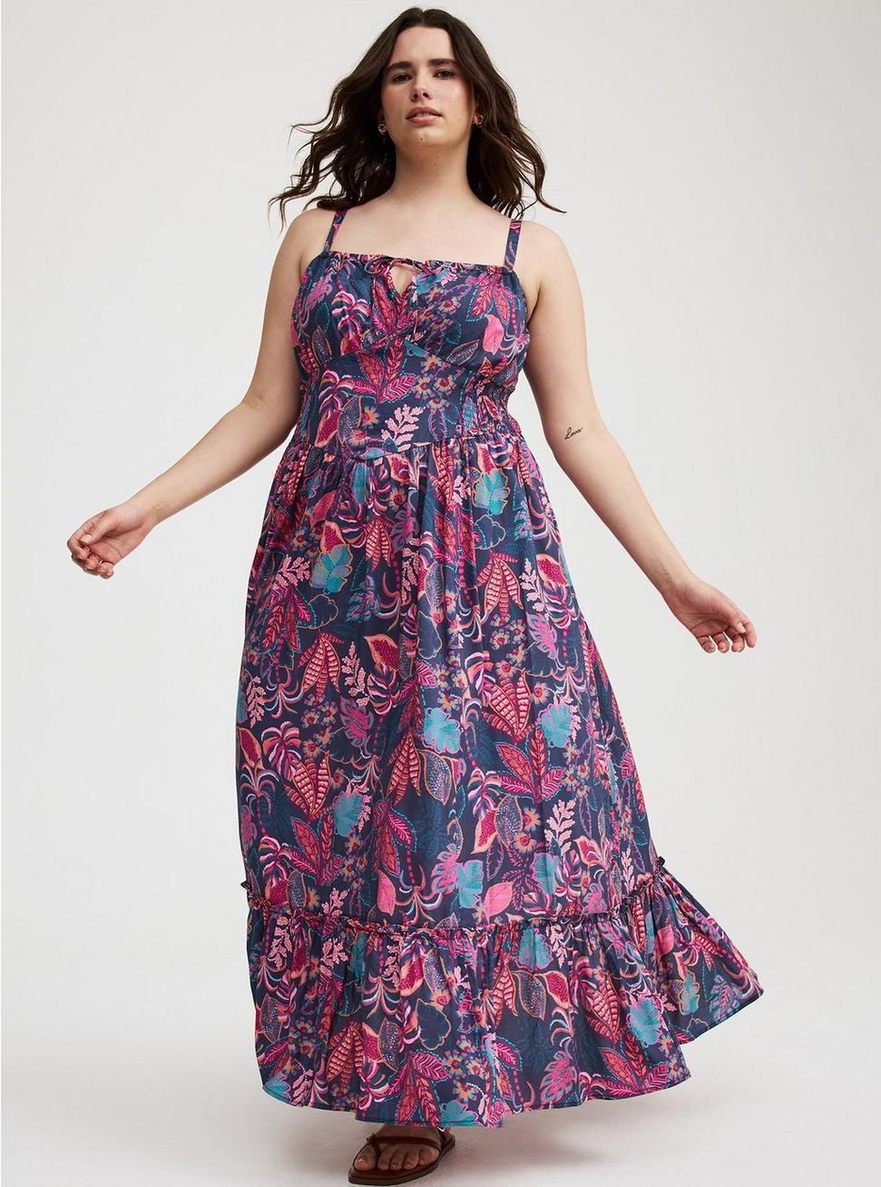 Challis Smocked Maxi Dress Product Image