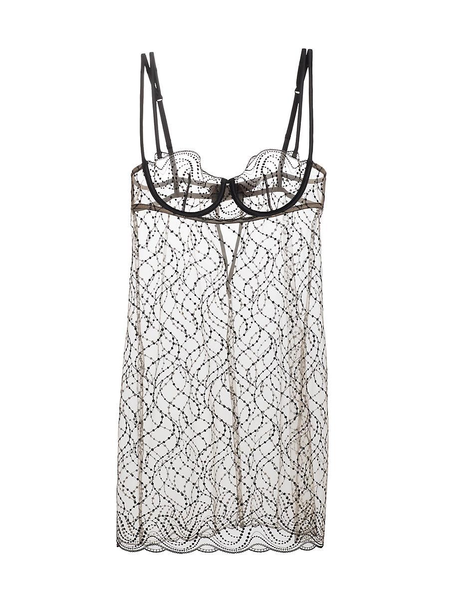 Womens Ondule Embroidered Lace Mini Slip Product Image