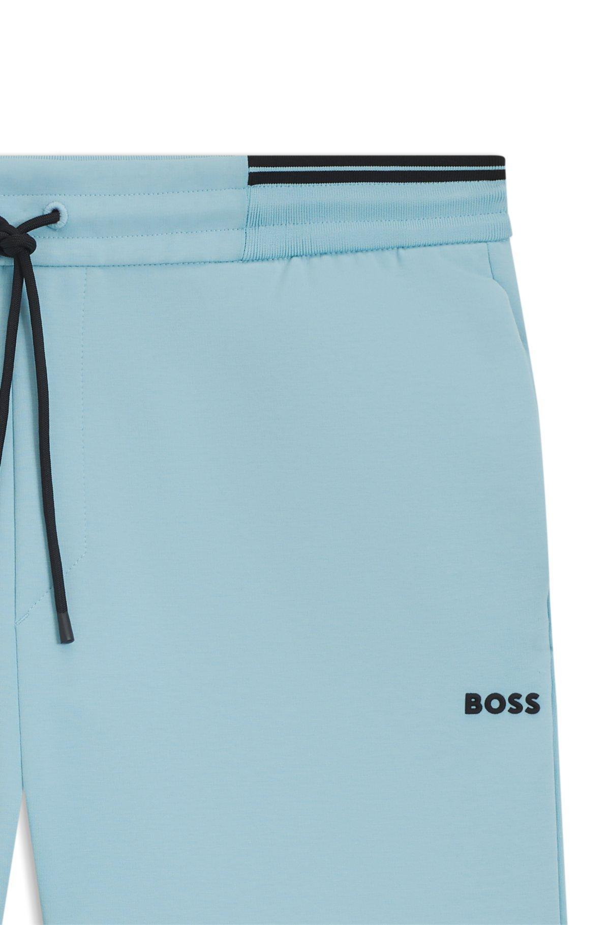 BOSS -  shorts with stripe details - Light Blue Product Image