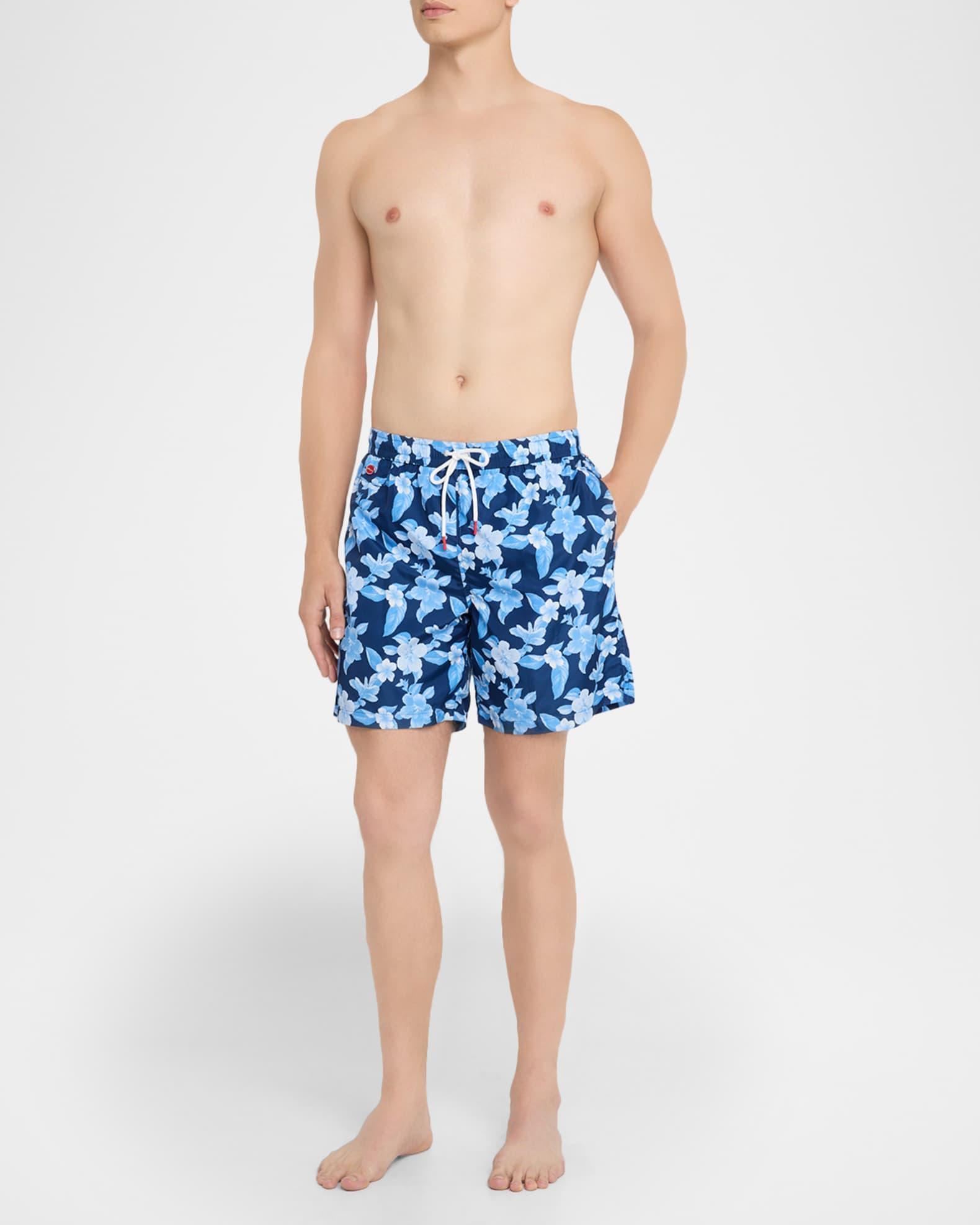 Men's Spaced Floral Swim Trunks Product Image