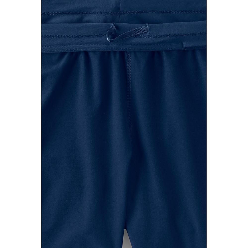 Petite Lands End 5 Quick Dry Elastic Waist Board Shorts Swim Cover-up, Womens Deep Blue Product Image