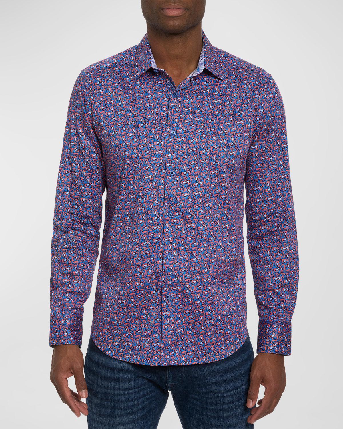 Mens Golden Horn Vine Button-Front Shirt Product Image