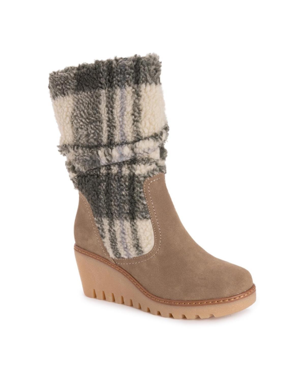 MUK LUKS Vermont Stowe Womens Wedge Boots Product Image