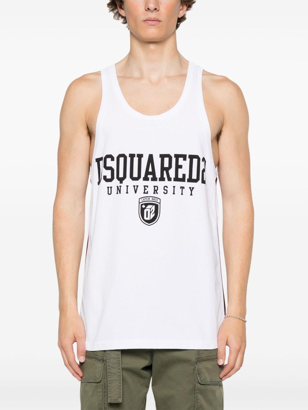 logo-print tank top   Product Image