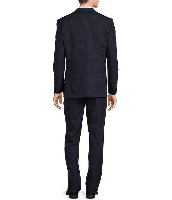 Hickey Freeman Modern Fit Flat Front Window Pattern 2-Piece Suit Product Image