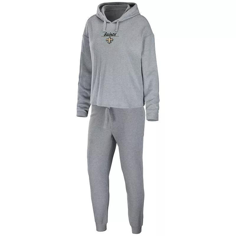 Womens WEAR by Erin Andrews Heather Gray St. Louis Cardinals Logo Pullover Hoodie & Pants Sleep Set Product Image