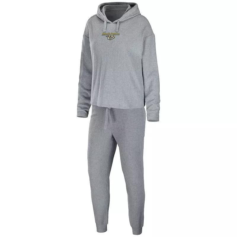 Womens WEAR by Erin Andrews Heather Gray St. Louis Cardinals Logo Pullover Hoodie & Pants Sleep Set Product Image