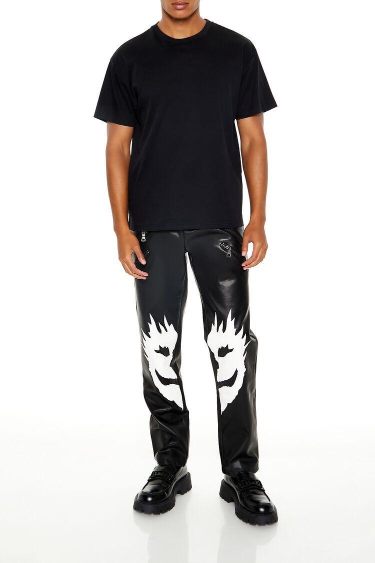 Split Face Faux Leather Pants | Forever 21 Product Image