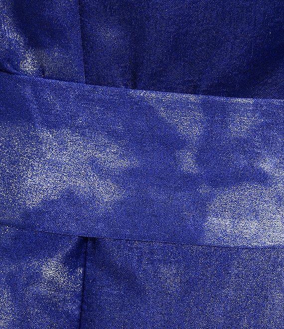 Marina Foil Print Cowl Neck Sleeveless Midi Dress Product Image