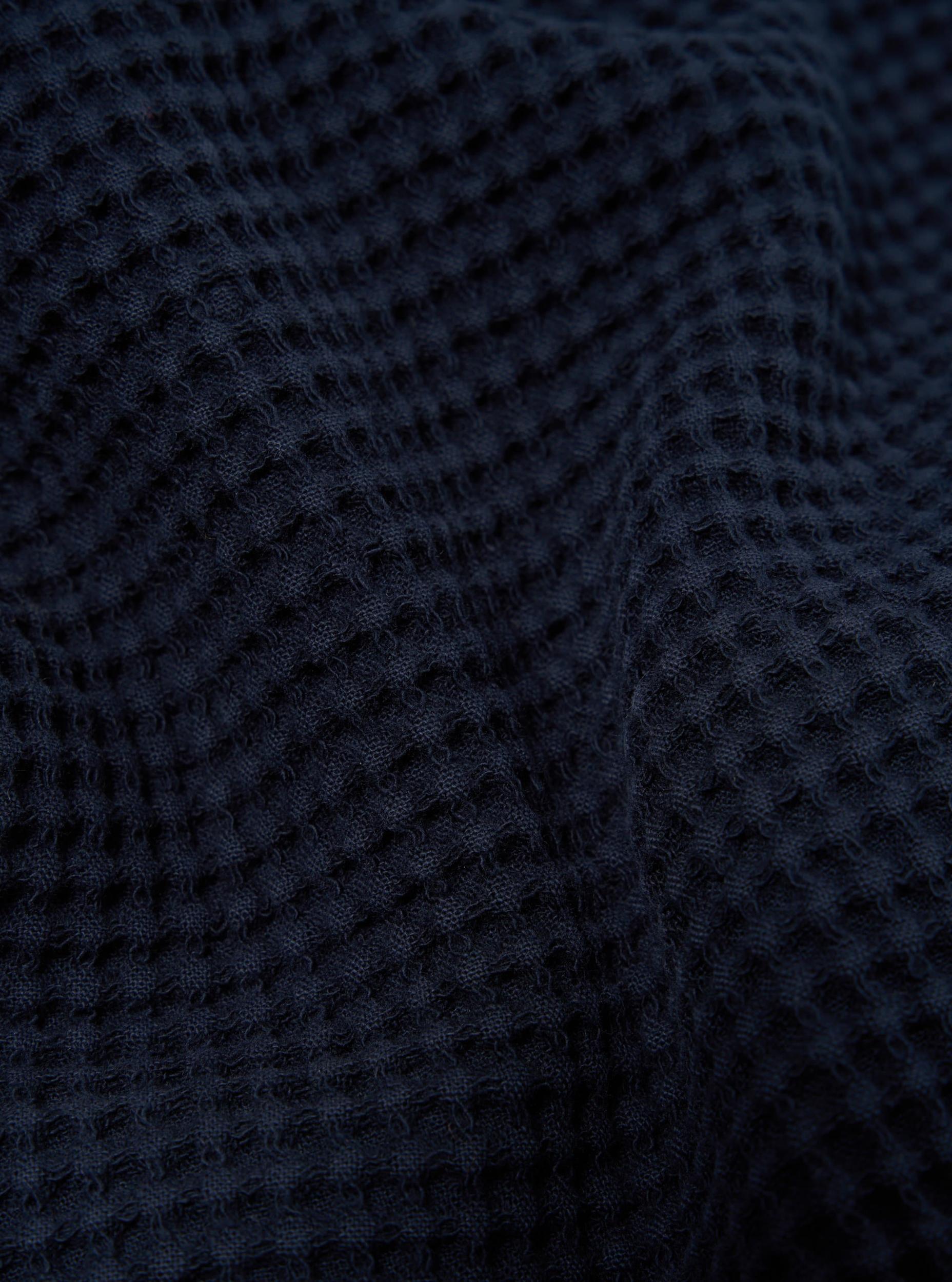 Navy Pike Waffle K Track Top Product Image