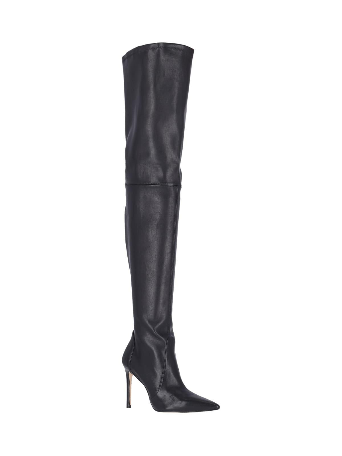 STUART WEITZMAN Ultrastuart 100 Stretch Pointed Toe Over The Knee Boot In Blk Black Product Image