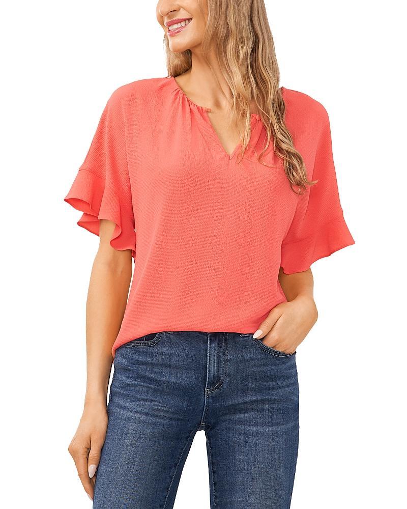 CeCe Ruffle Sleeve Drop Shoulder Blouse Product Image