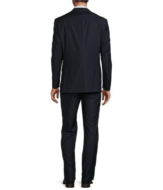 Hickey Freeman Classic Fit Flat Front Check Pattern 2-Piece Suit Product Image