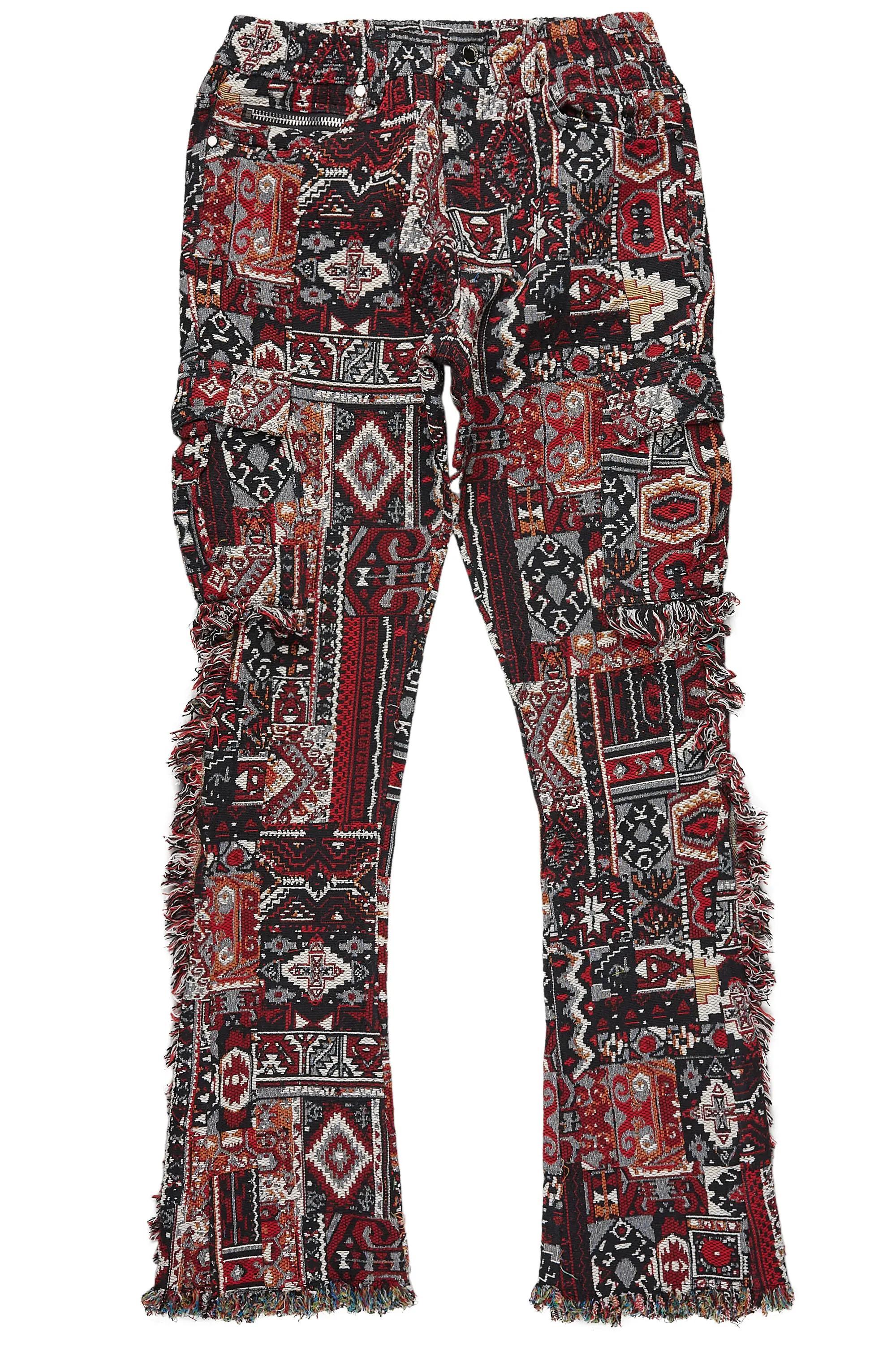 Ayami Black/Multi Slim Tapestry Flare Pants Male Product Image