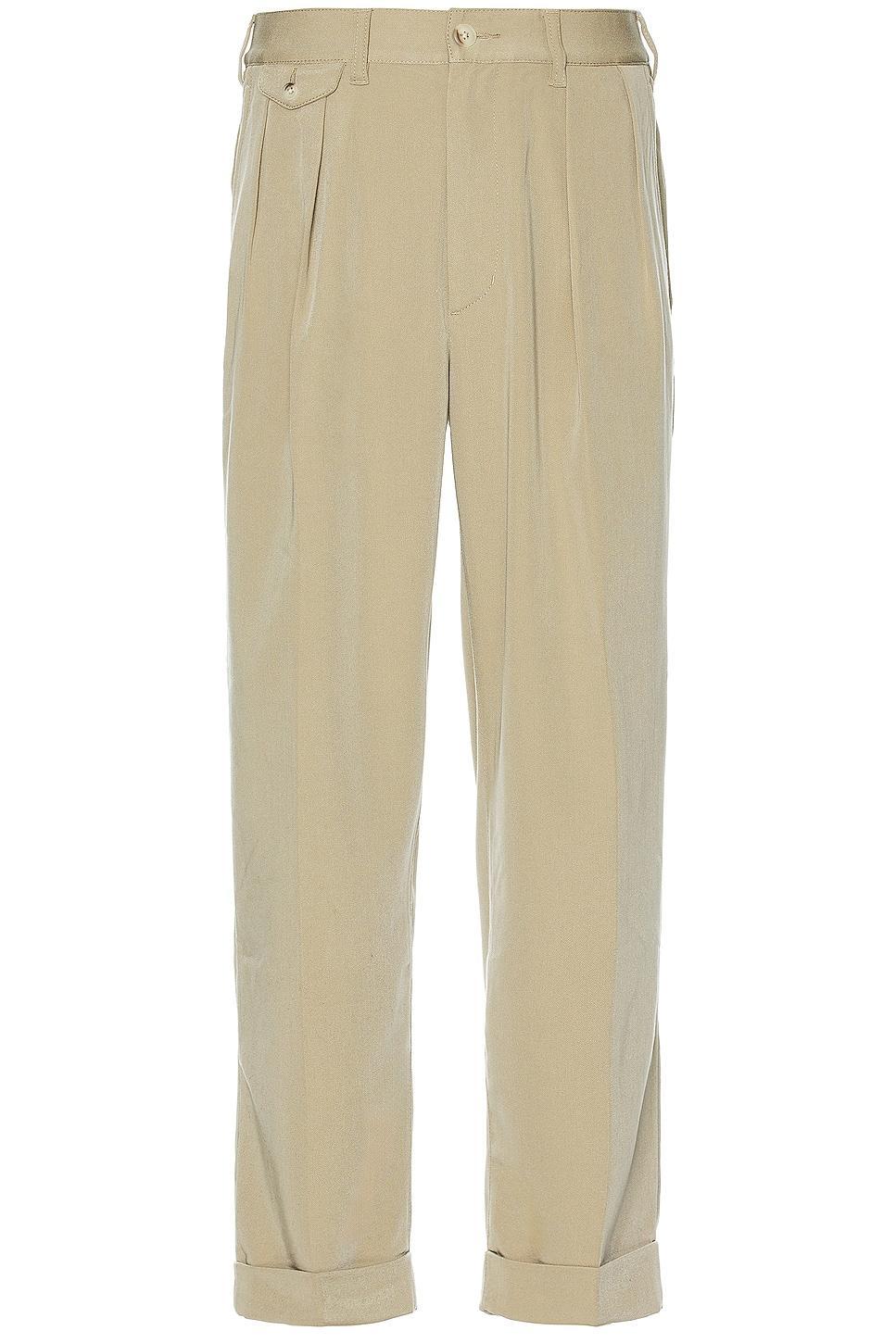 2 Pleats Trousers Pe Twill Product Image