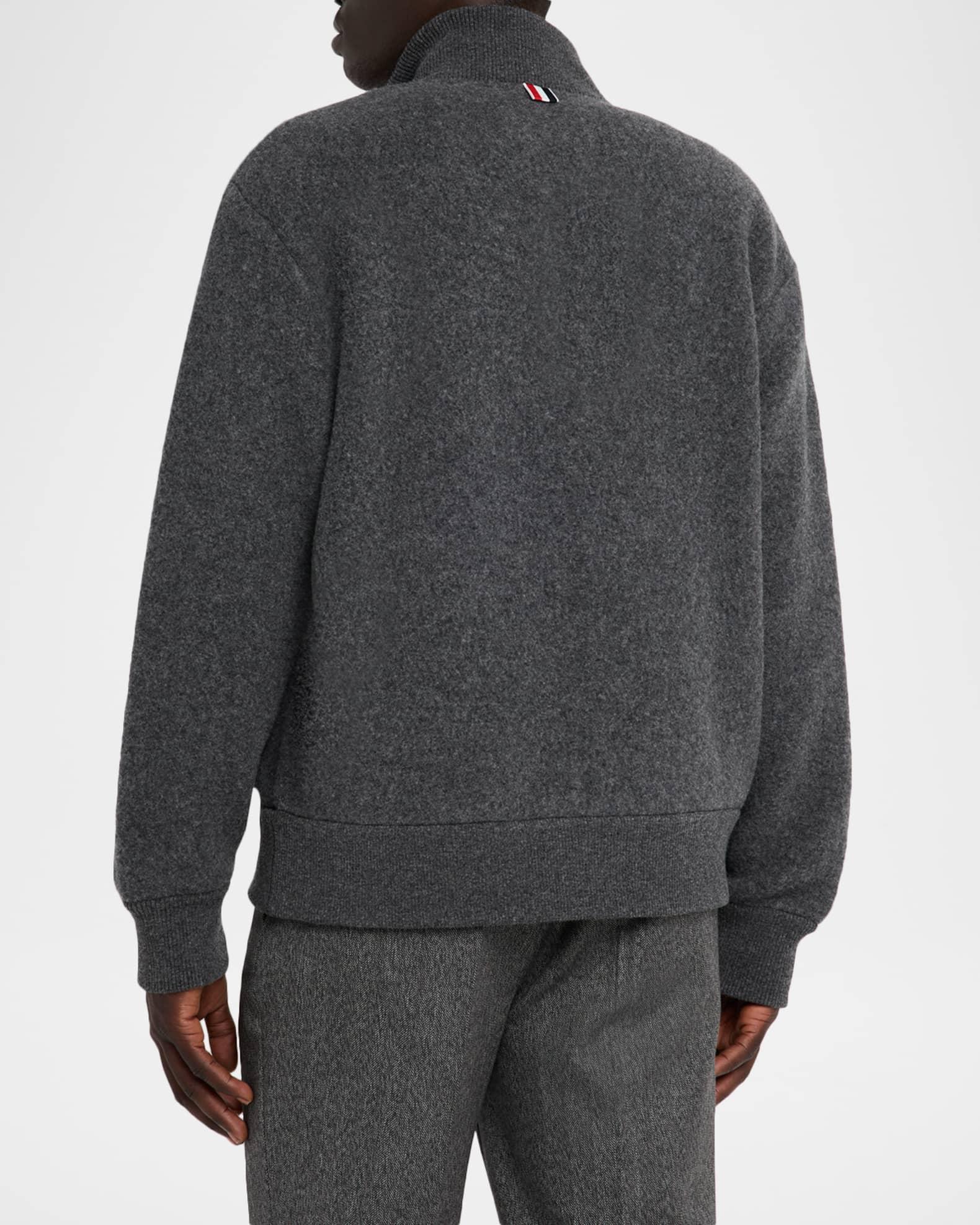 Men's Wool Fleece Full-Zip Bomber Jacket Product Image