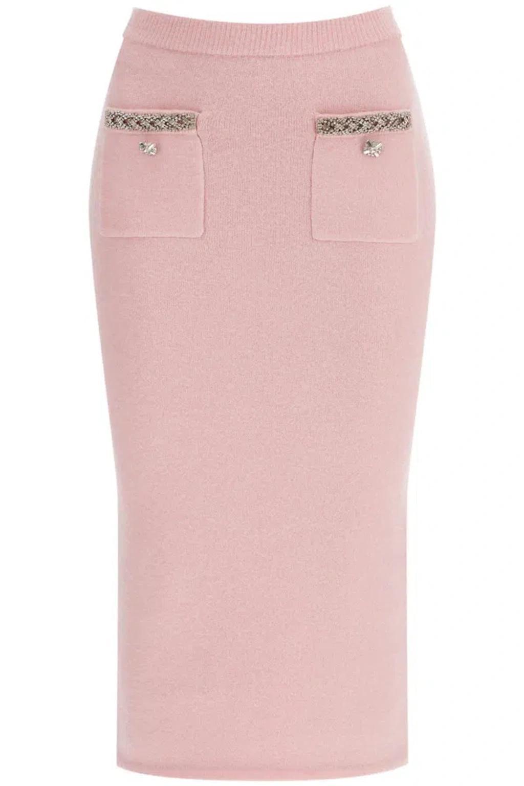 Knitted Midi Skirt In Seven In Rose Product Image