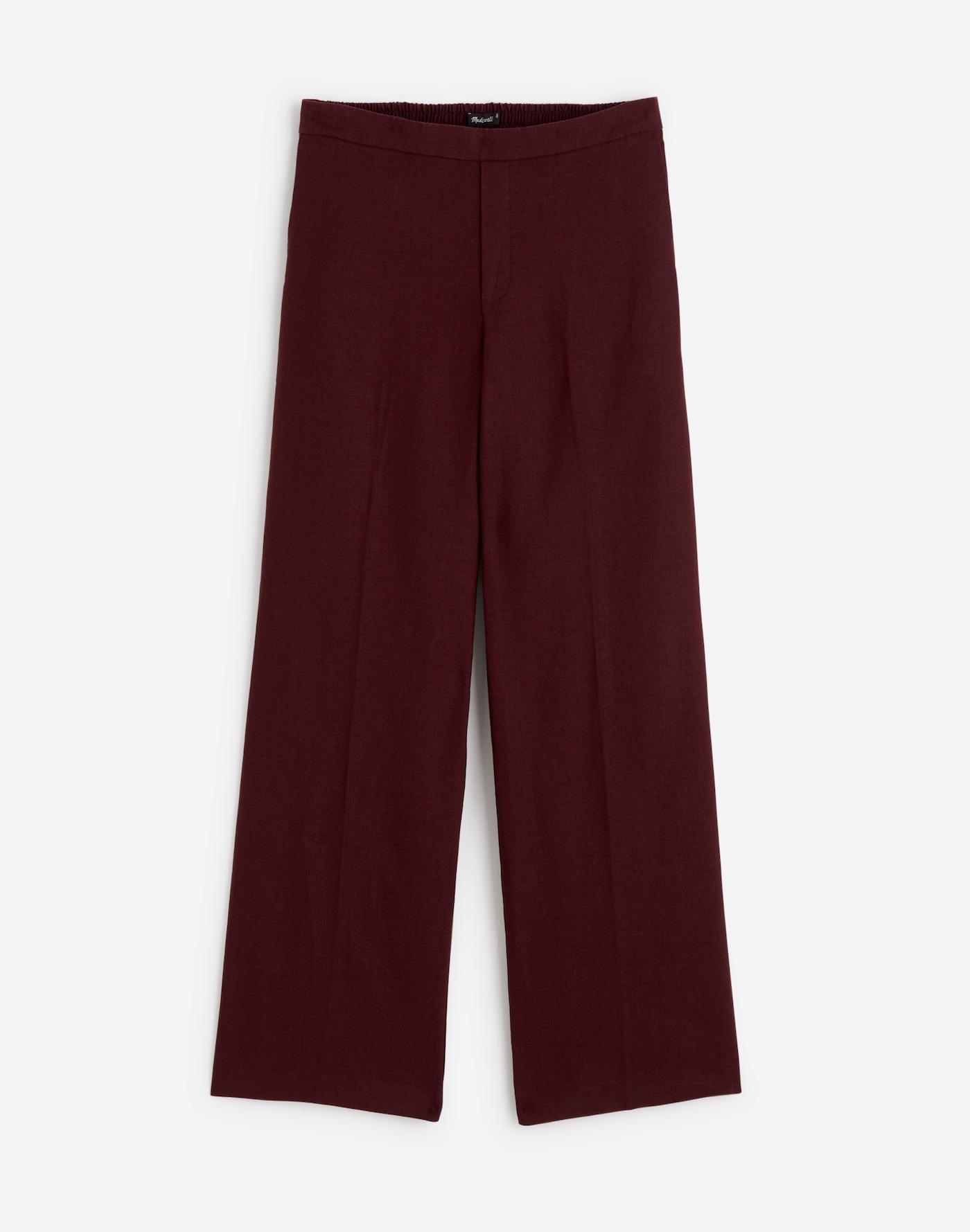 The Petite Easy Pull-On Pant in 100% Linen Product Image