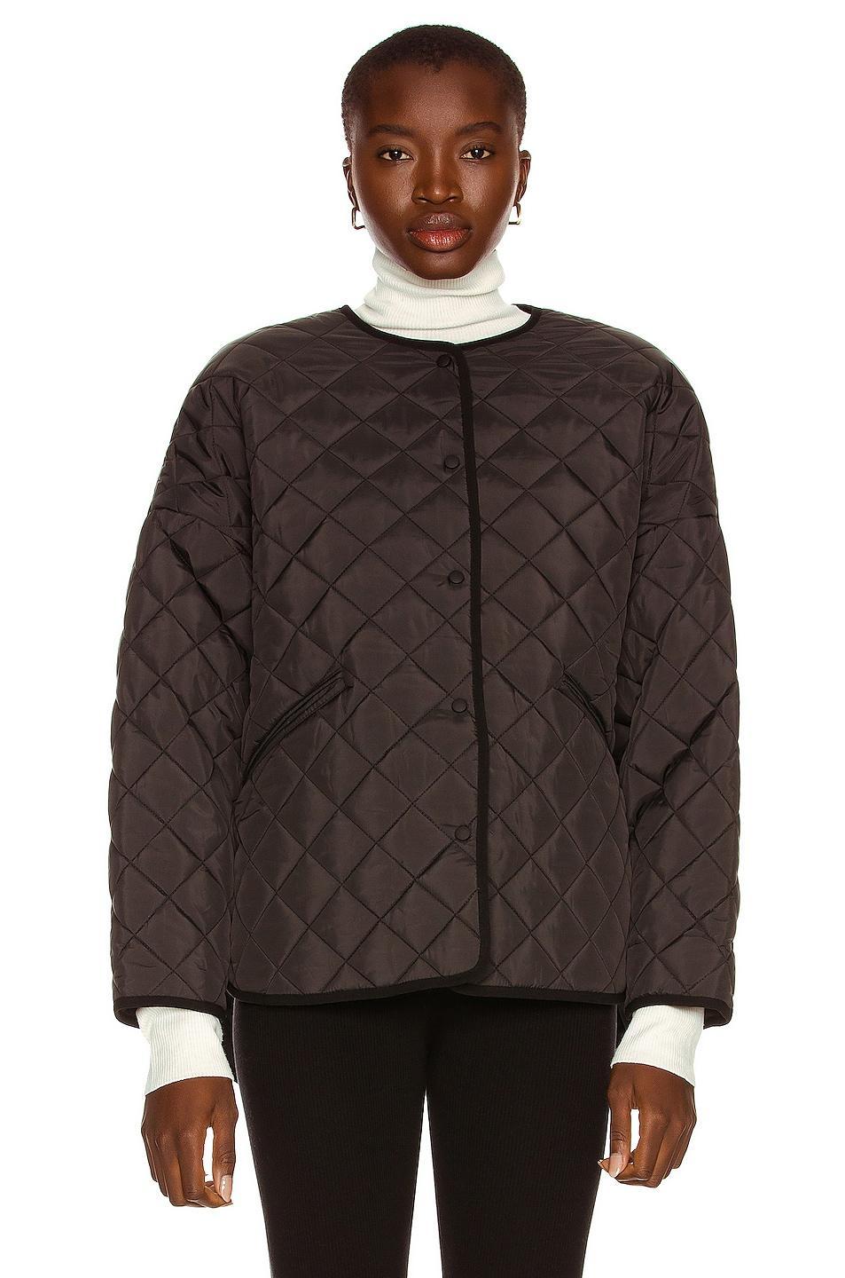 Water-Resistant Quilted Oversize Jacket Product Image