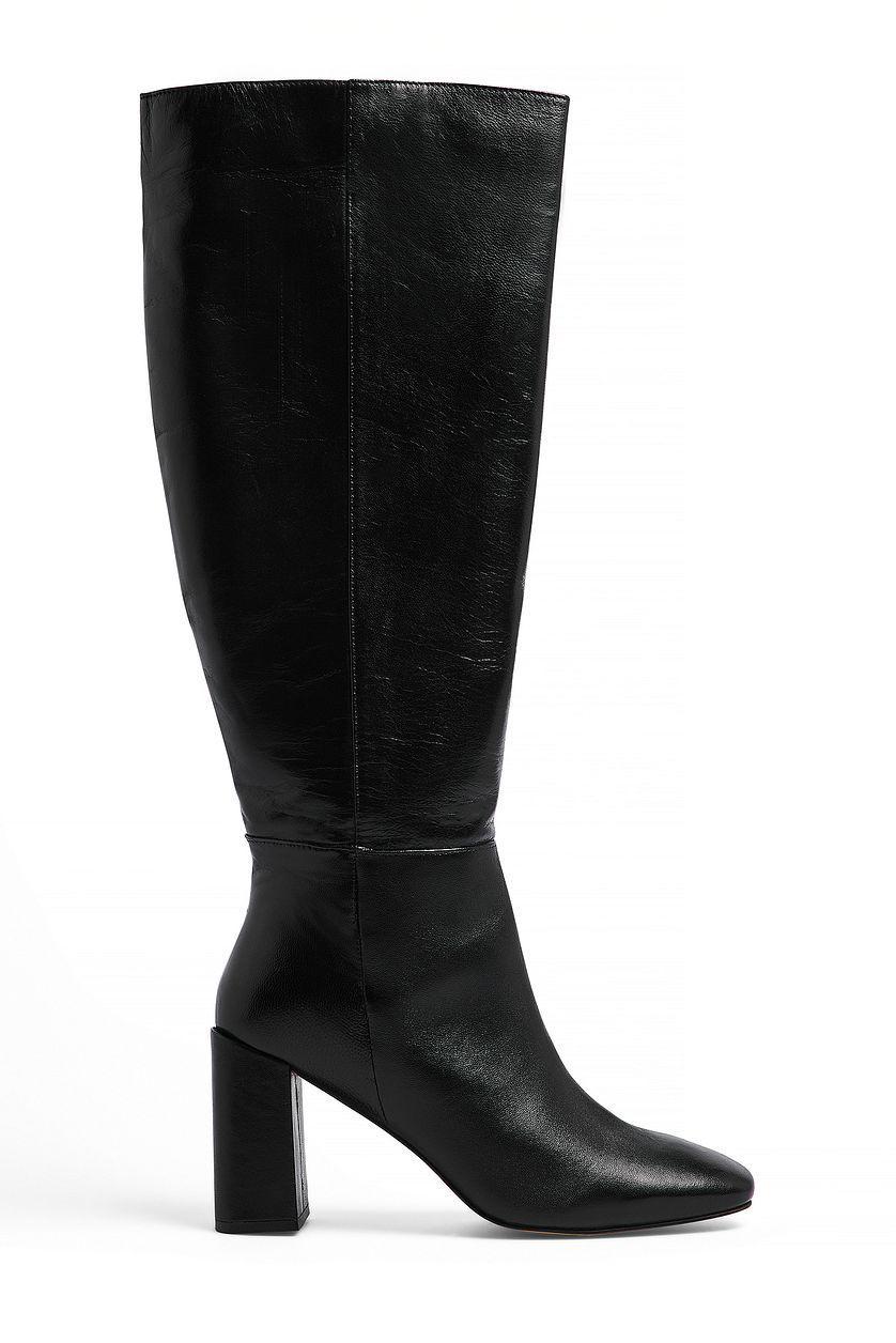 Leather Knee High Boots Product Image
