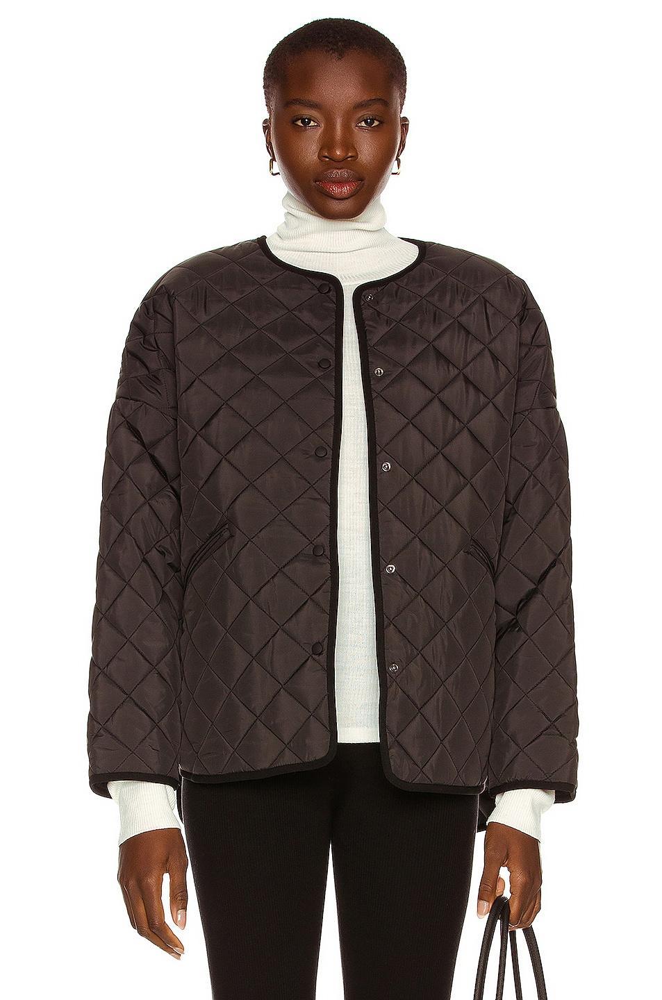 Water-Resistant Quilted Oversize Jacket Product Image