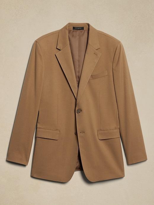 Tailored-Fit Camel Suit Jacket Product Image