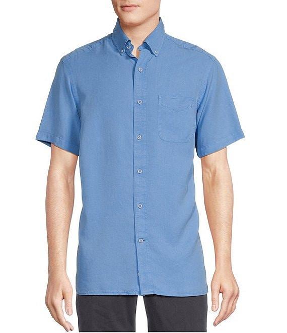 Cremieux Blue Label Slub Twill Short Sleeve Woven Shirt Product Image