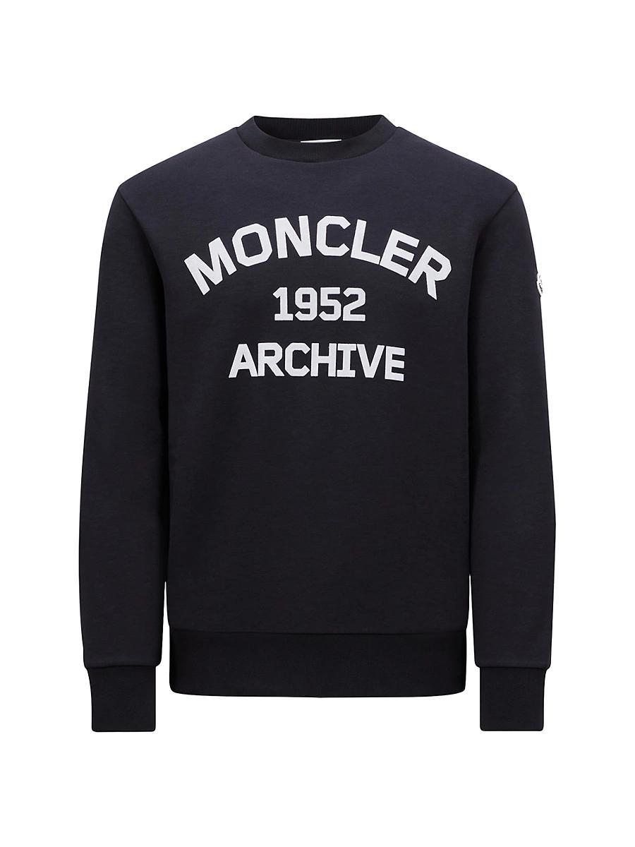 Mens Cotton Graphic Crewneck Sweatshirt Product Image