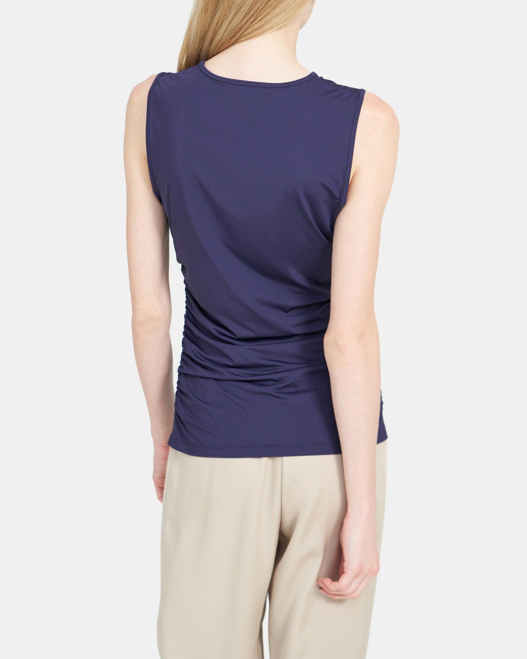 Ruched Shell Top in Travel Jersey Product Image