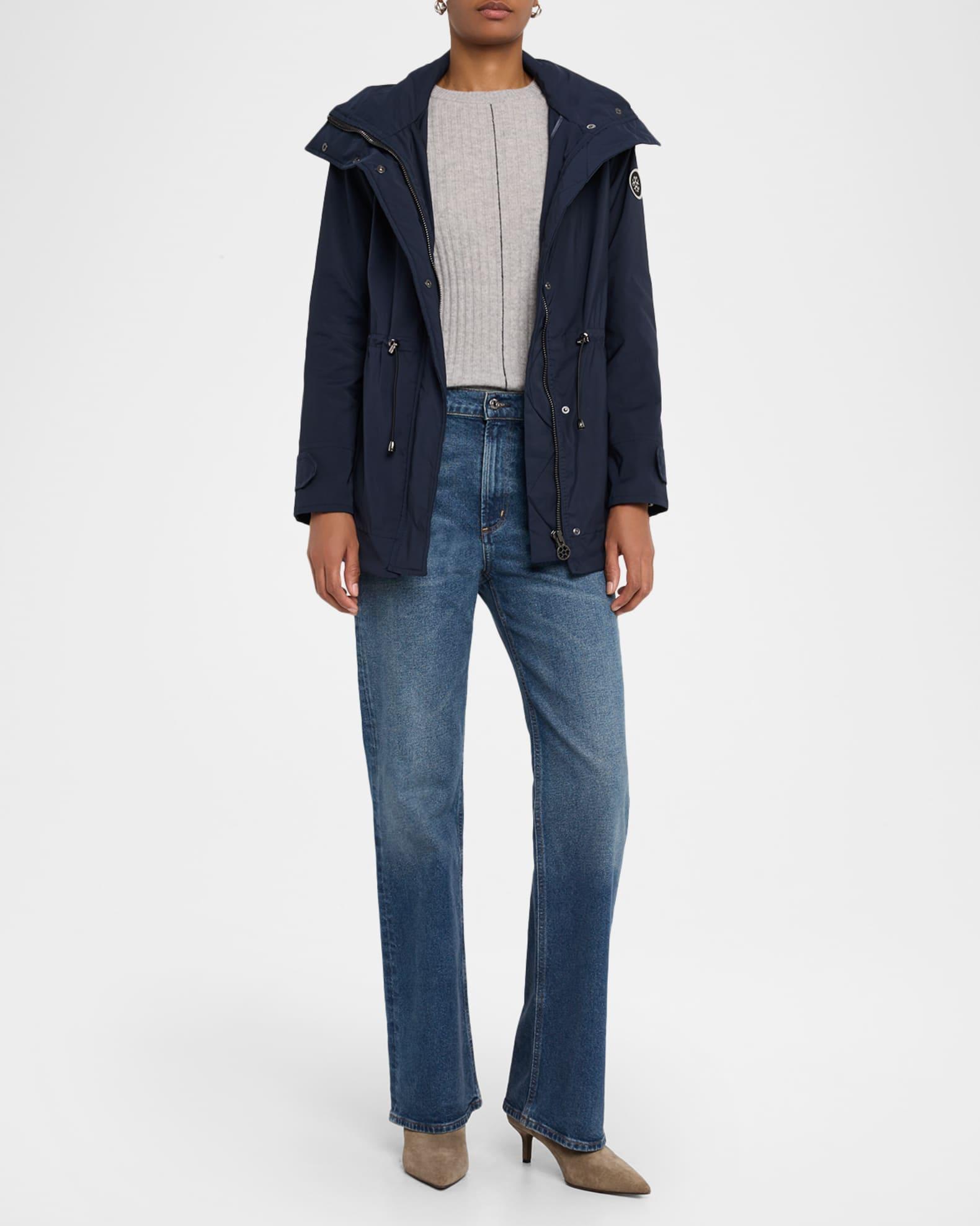 Lightweight Jacket With Concealed Hood Product Image