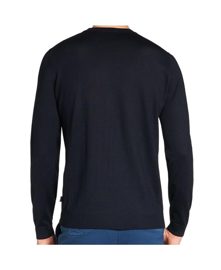 HUGO BOSS Embroidered Logo Pullover In Black Product Image