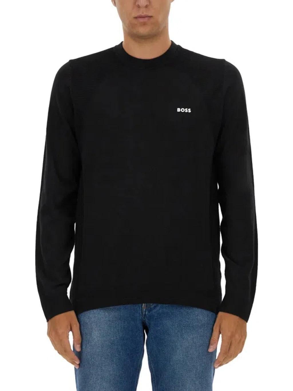 HUGO BOSS Sweatshirt With Logo In Black Product Image