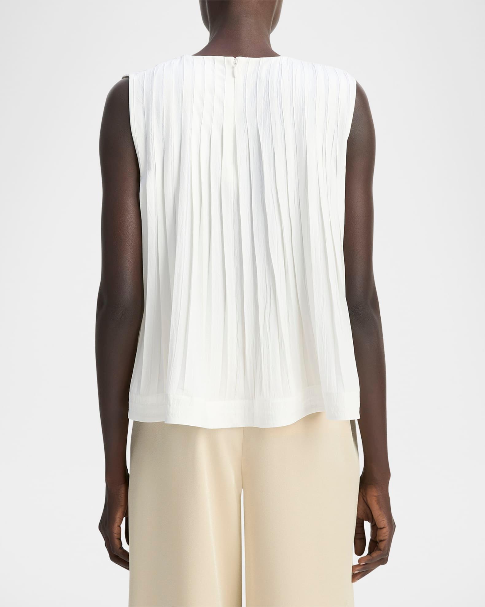 Sleeveless Pleated A-Line Top Product Image