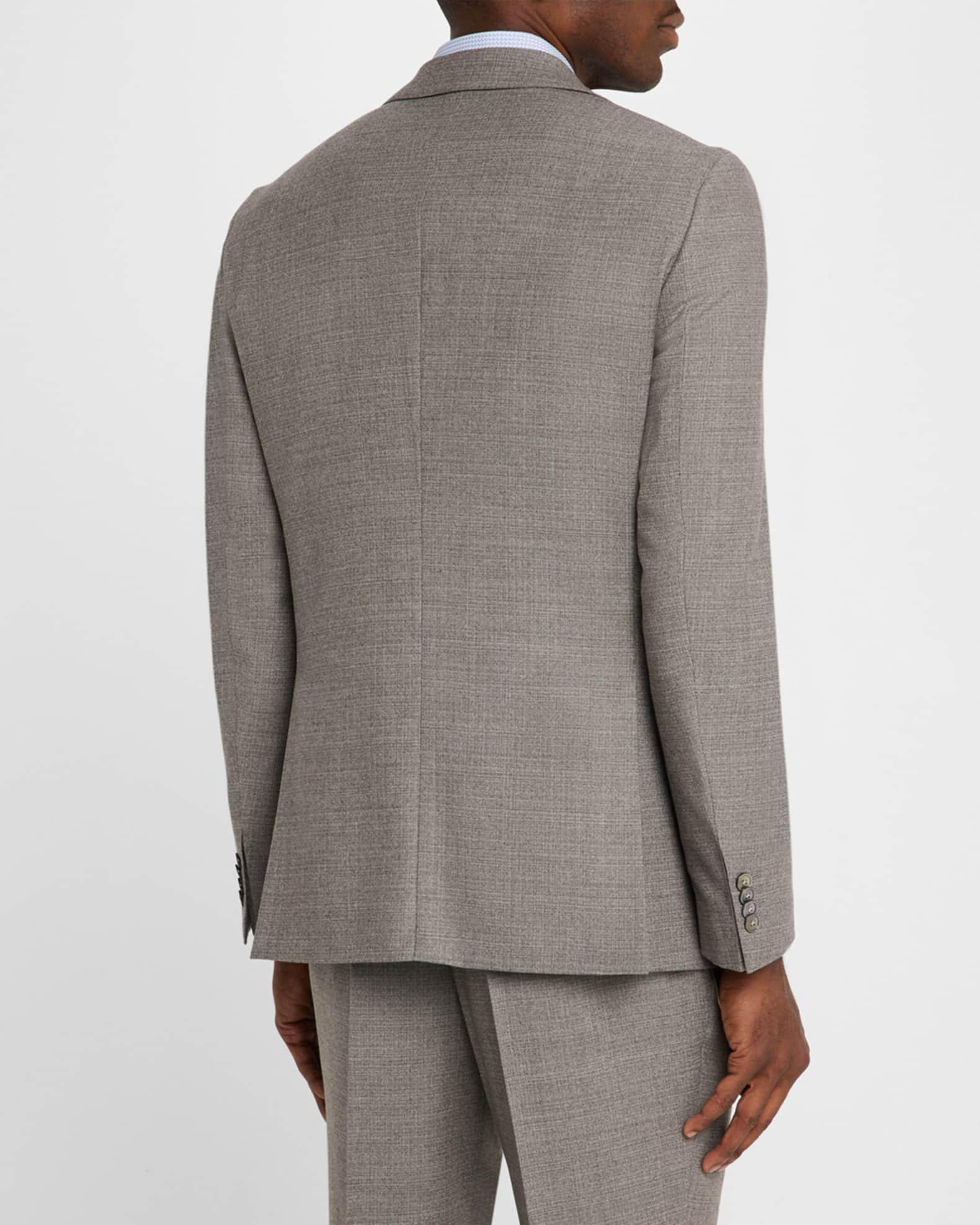 Men's Huge Wool Micro-Pattern Two-Piece Suit Product Image