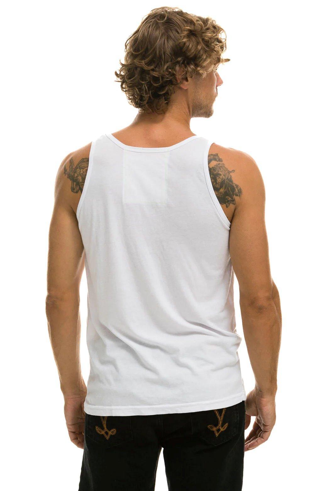 MEN'S BASIC TANK - WHITE Male Product Image
