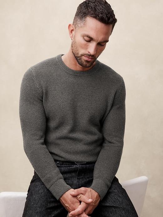 Tuck Stitch Pullover Sweater Product Image