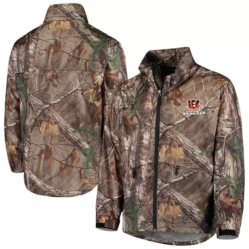 Men's Dunbrooke Realtree Camo Cincinnati Bengals Circle Sportsman Waterproof Packable Full-Zip Jacket, Size: Large, Green Product Image